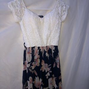 Blue/White Floral Dress